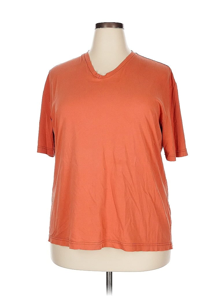 Pre-owned American Apparel Short Sleeve T-shirt In Orange