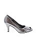Kenneth Cole REACTION Metallic Silver Gray Heels Size 8 - photo 1