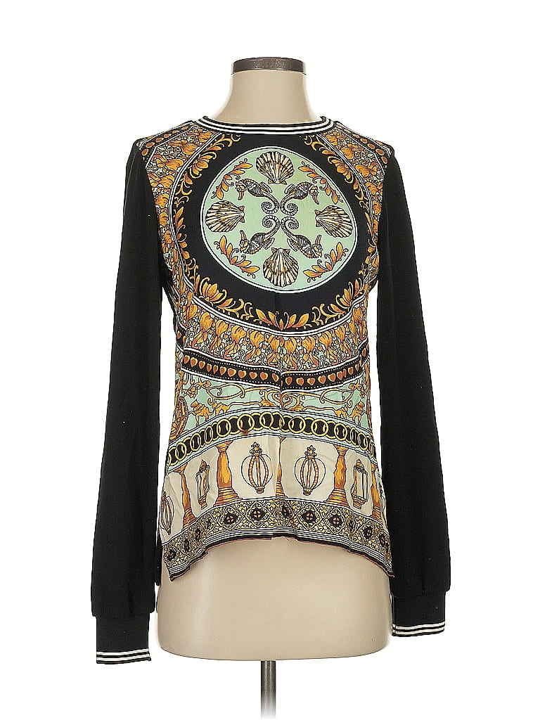 Hale Bob 100% Viscose Paisley Black Pullover Sweater Size XS - photo 1