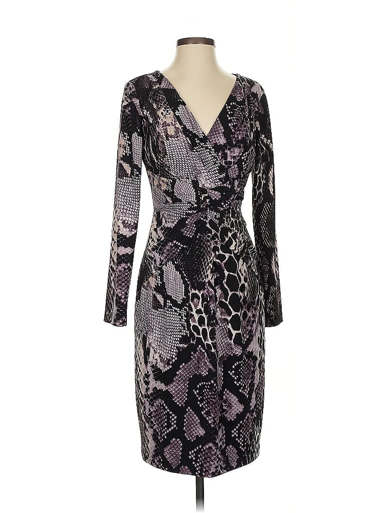 David Meister Purple Cocktail Dress Size 4 - photo 1