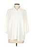 Pleione 100% Polyester Ivory 3/4 Sleeve Blouse Size M - photo 1