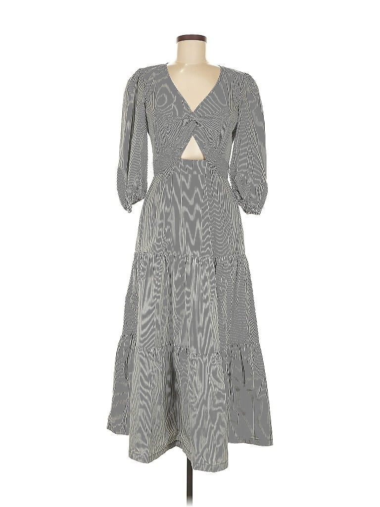 Parker 100% Cotton Gray Casual Dress Size 8 - photo 1