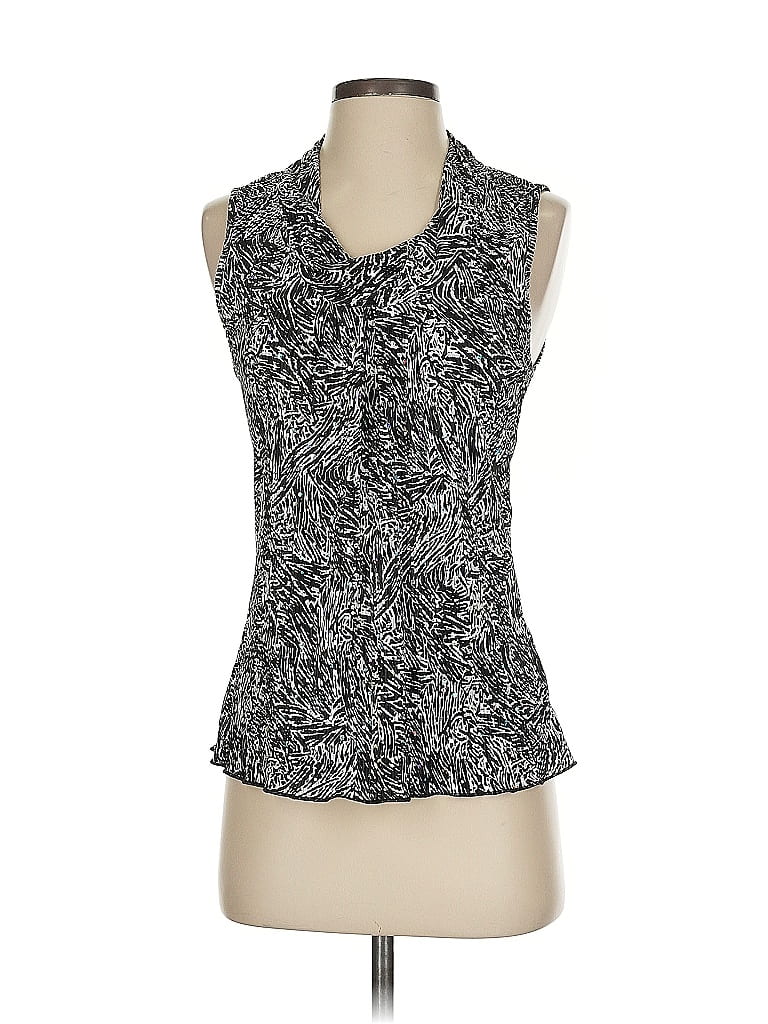 Pre-owned Christopher & Banks Sleeveless Blouse In Gray