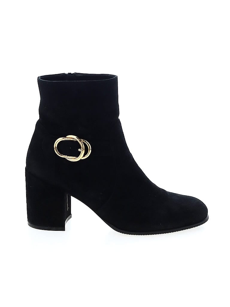 Stuart Weitzman Black Ankle Boots Size 9 1/2 - photo 1
