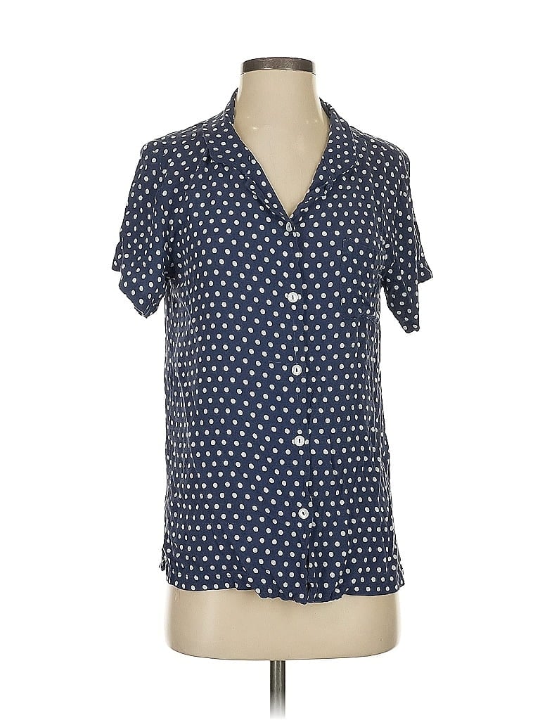Pre-owned Inamorata Short Sleeve Blouse In Blue