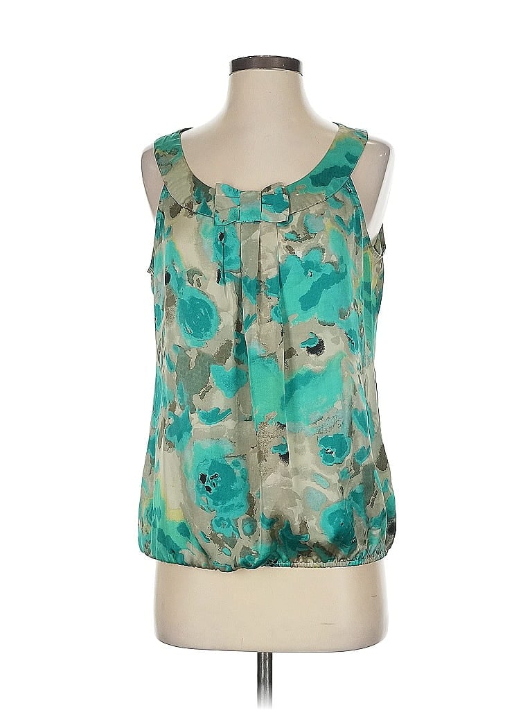 Zac & Rachel 100% Polyester Teal Sleeveless Blouse Size S - photo 1