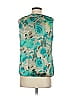 Zac & Rachel 100% Polyester Teal Sleeveless Blouse Size S - photo 2