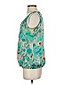 Zac & Rachel 100% Polyester Teal Sleeveless Blouse Size S - photo 5