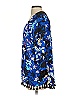 August Silk 100% Polyester Blue Kimono Size S - photo 5