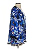 August Silk 100% Polyester Blue Kimono Size S - photo 4