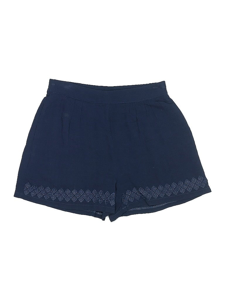 Oxford Sunday 100% Rayon Hearts Blue Shorts Size S - photo 1