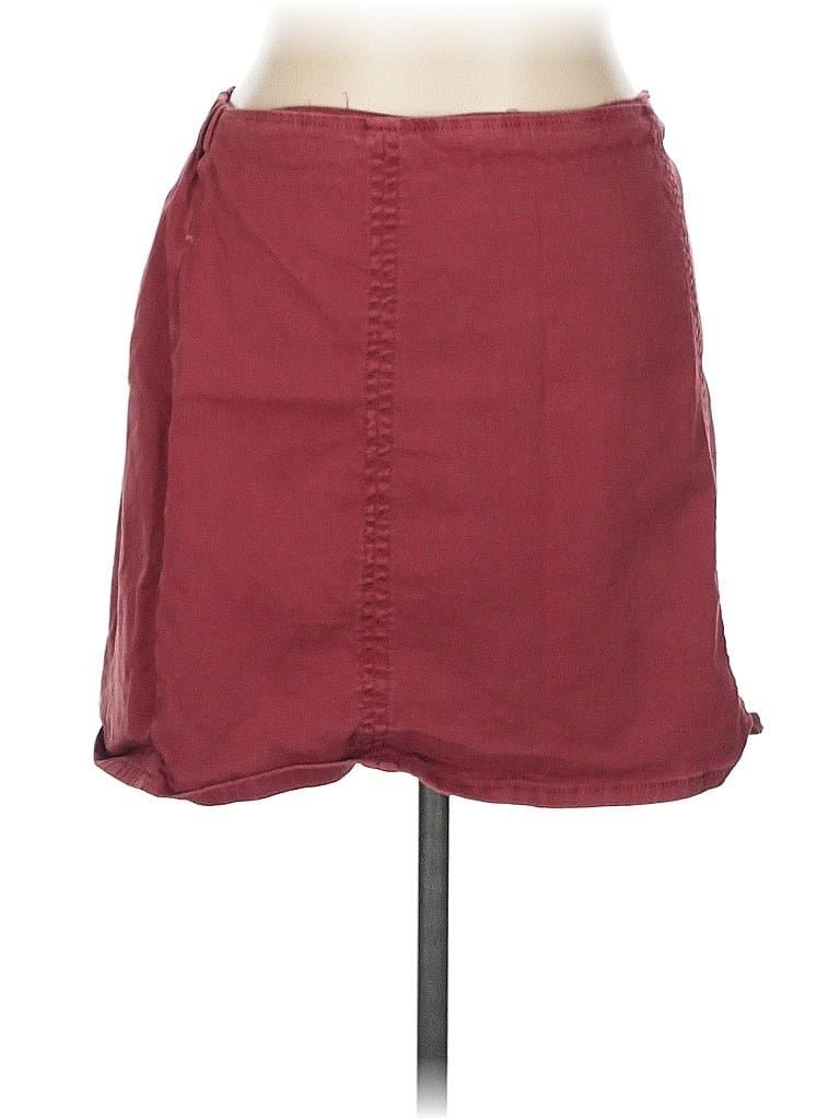 Pre-owned Copper Key Casual Skirt In Burgundy