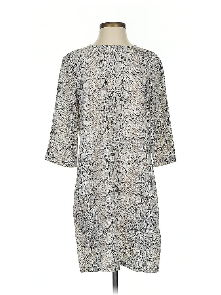 Pre-owned Equipment Casual Dress In Gray