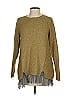 LOGO by Lori Goldstein Tweed Green Pullover Sweater Size S - photo 1