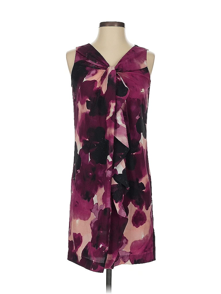 Pre-owned Ann Taylor Loft Casual Dress In Purple