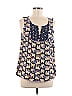 Crown & Ivy 100% Rayon Blue Sleeveless Blouse Size M - photo 1