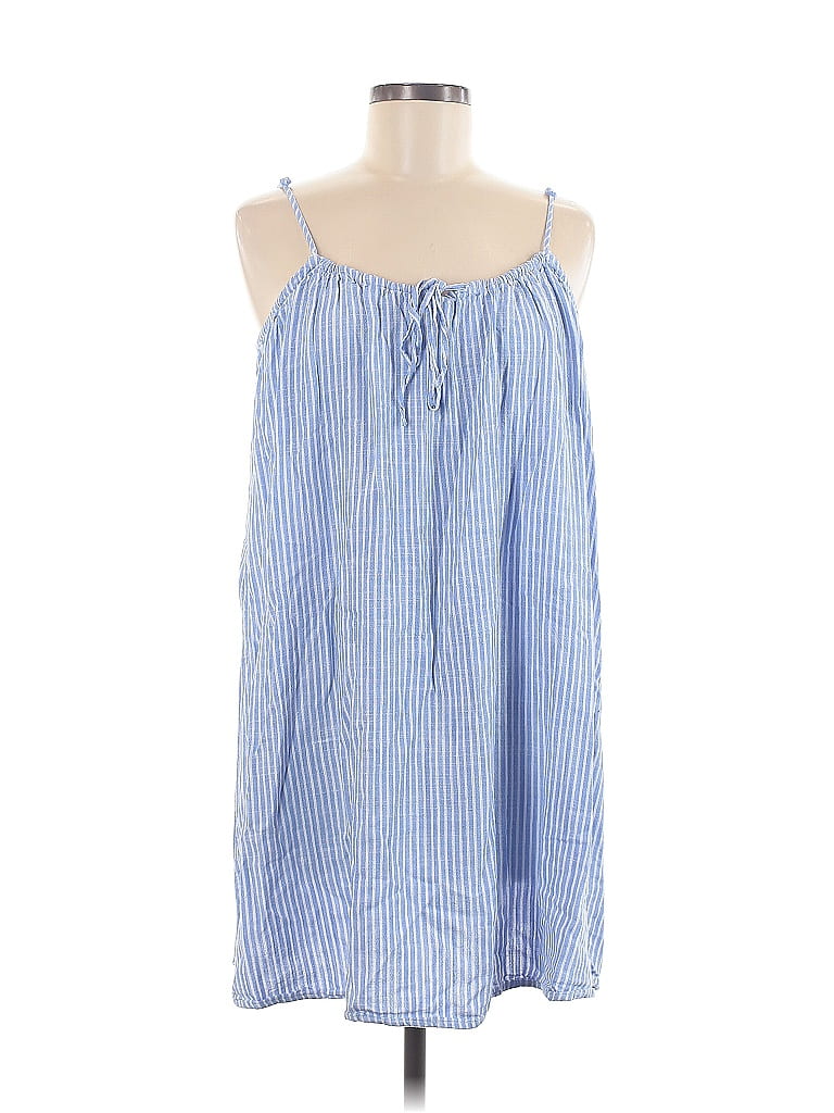 H&M Stripes Blue Casual Dress Size M - photo 1