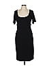 David Meister Solid Black Cocktail Dress Size 12 - photo 1