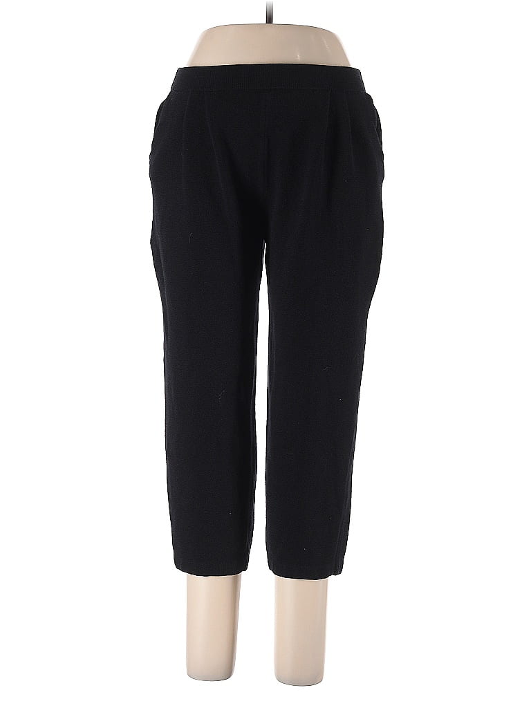 St. John Solid Black Casual Pants Size 12 - photo 1