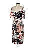 Black Halo Print Gray Casual Dress Size 2 - photo 2