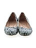 Chloé Houndstooth Gray Teal Scalloped Python Embossed Ballet Flats Size EU 37 1/2 - photo 2
