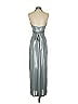 David Meister Metallic Silver Cocktail Dress Size 2 - photo 2