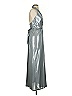 David Meister Metallic Silver Cocktail Dress Size 2 - photo 4