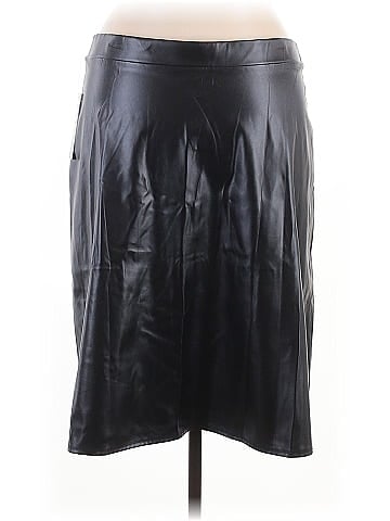 NYCC Faux Leather Skirt (view 2)