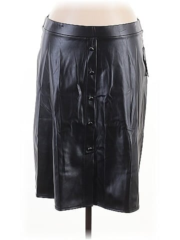 NYCC Faux Leather Skirt (view 1)