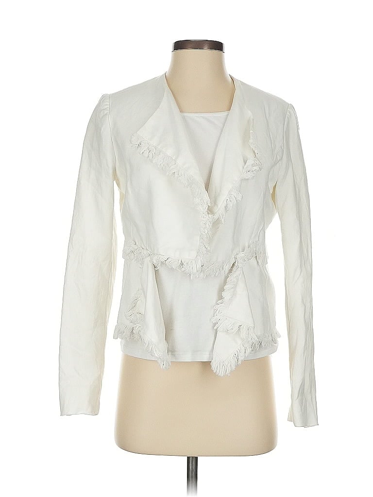 Pre-owned Bcbgmaxazria Jacket In White