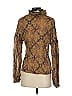 Trina Turk Paisley Brown Long Sleeve Silk Top Size S - photo 2