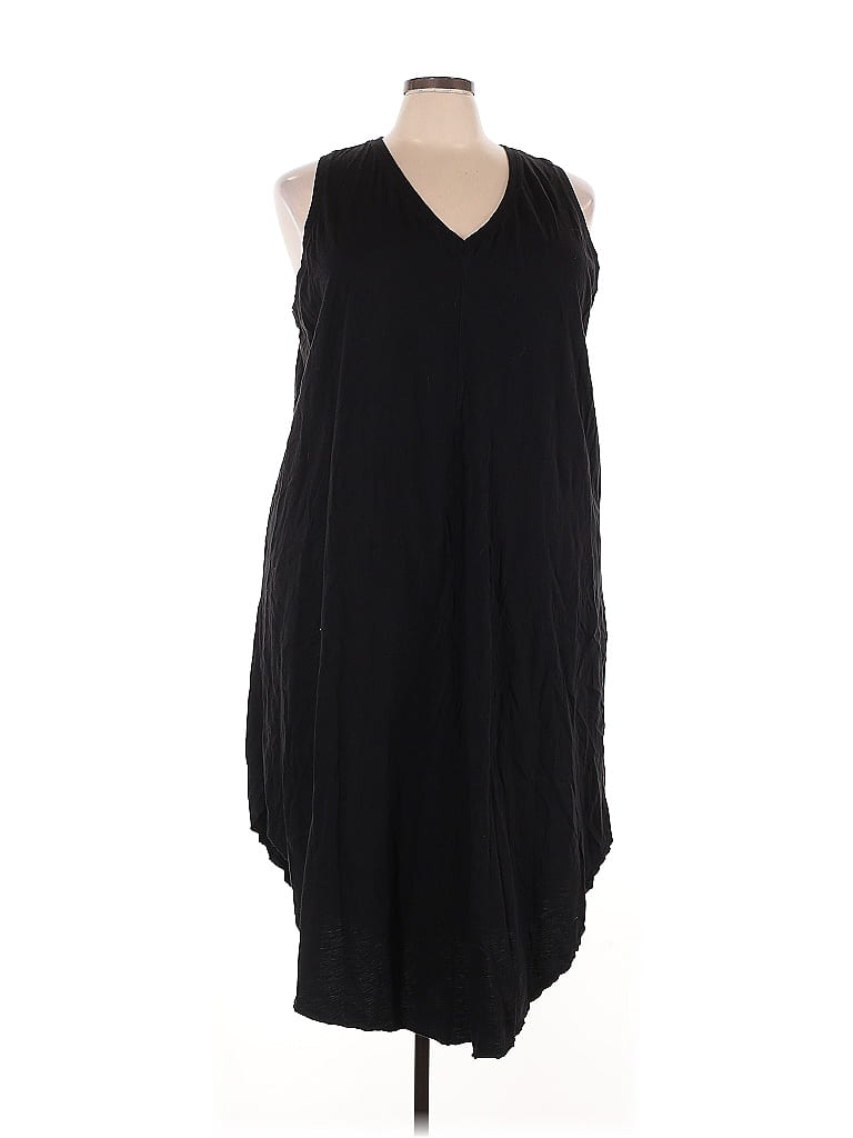 Terra & Sky 100% Cotton Black Casual Dress Size 4X - photo 1