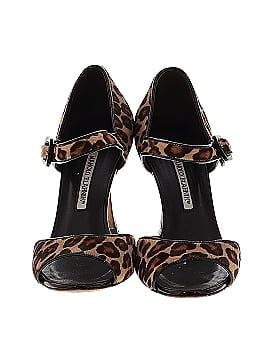 Manolo Blahnik Ponyhair Peep-Toe Pumps 90 mm (view 2)
