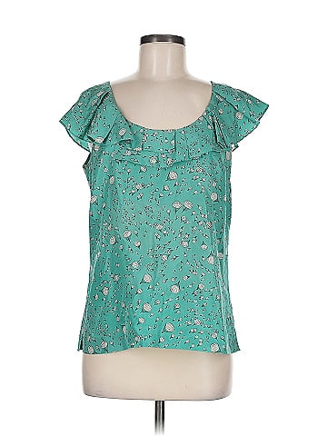 Fei Short Sleeve Silk Top (view 1)