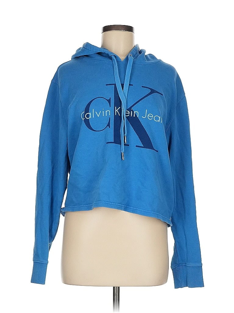Pre-owned Calvin Klein Jeans Est.1978 Calvin Klein Jeans Pullover Hoodie In Blue