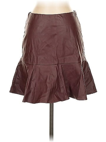 ASHER by Fab'rik Faux Leather Skirt (view 1)