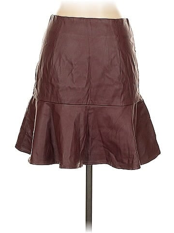 ASHER by Fab'rik Faux Leather Skirt (view 2)