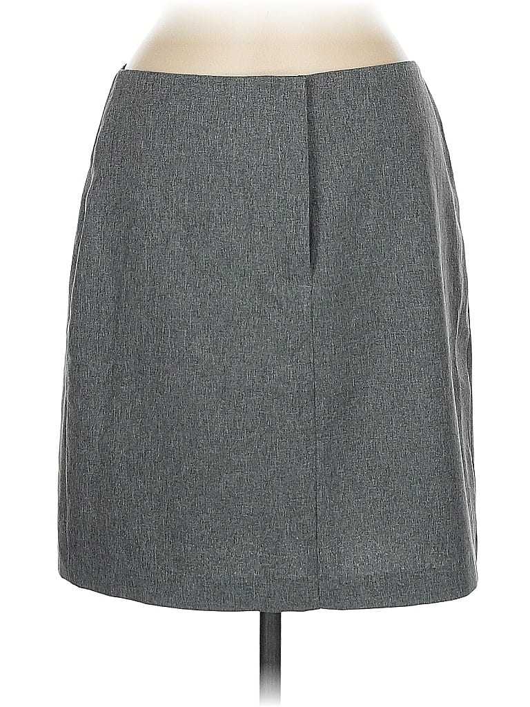 Pre-owned New York And Company Formal Skirt In Gray