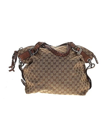 Gucci GG Canvas Bamboo Bar Tassel Shoulder Bag  (view 1)