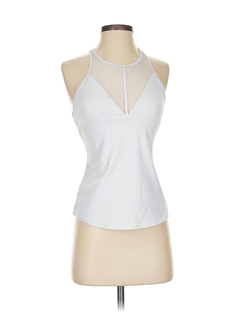 Alo Silver White Tank Top Size S - photo 1