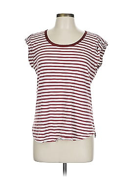 Max Studio Pink Short Sleeve Blouse Size L