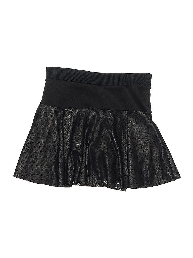 Ben Minkoff Solid Black Faux Leather Skirt Size S - photo 1