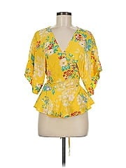 Yumi Kim 3/4 Sleeve Silk Top