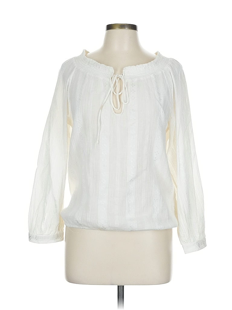 Alice + Olivia Ivory 3/4 Sleeve Blouse Size L - photo 1