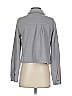 Wallflower 100% Polyester Metallic Gray Long Sleeve Blouse Size S - photo 2