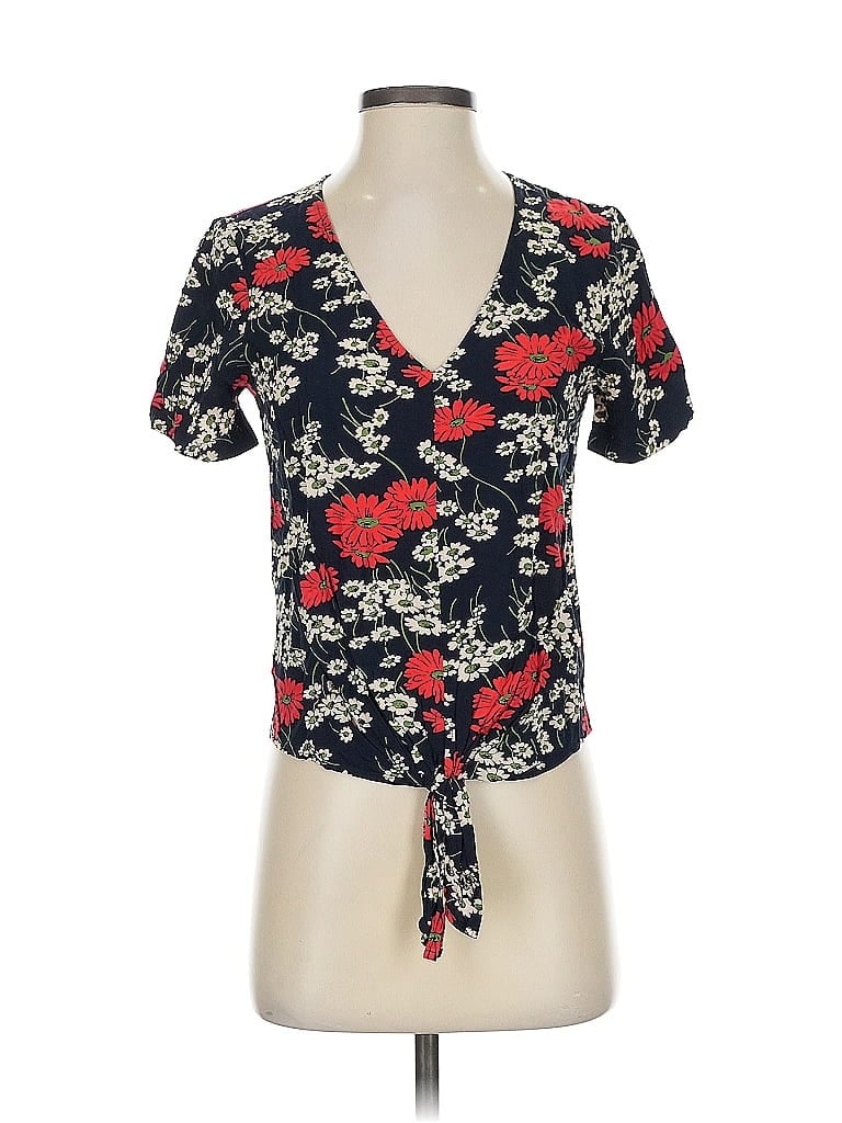 Click to view more detailed imagery on our partner's website Pre-owned Madewell Short Sleeve Blouse In Black