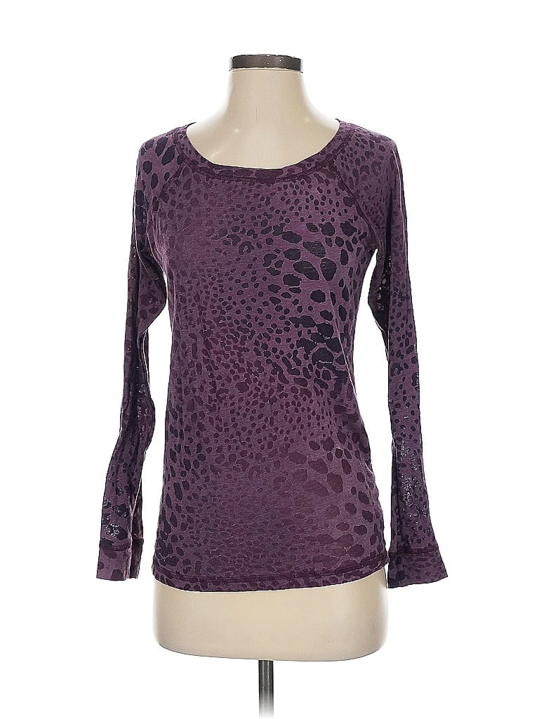 Pre-owned Athleta Long Sleeve T-shirt In Purple