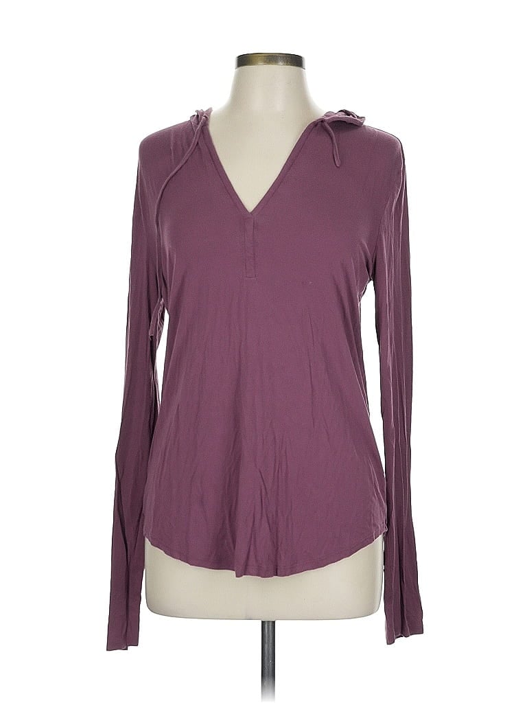 Gap Body Purple Long Sleeve T-Shirt Size L - photo 1