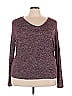 Ambiance Burgundy Long Sleeve Top Size 2X - photo 1