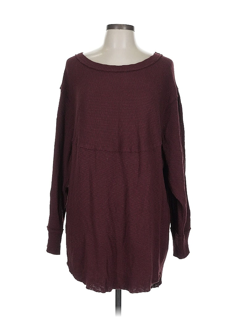 We the Free Burgundy Pullover Sweater Size L - photo 1